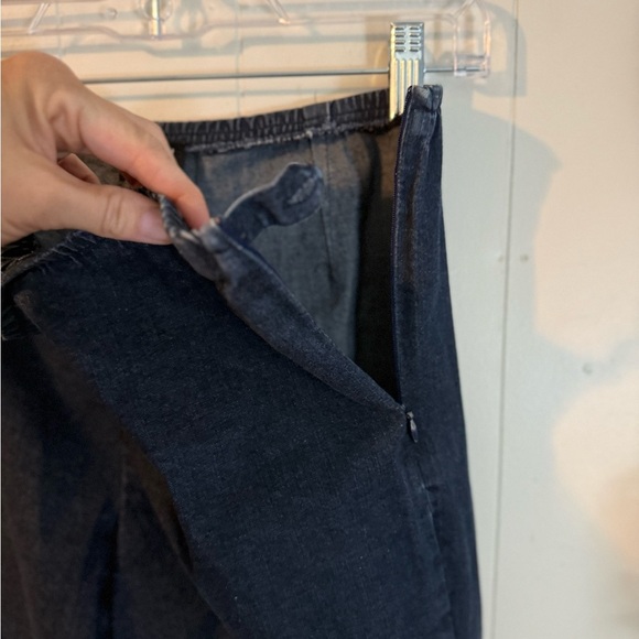 Eileen Fisher Pull On Elastic Waist Denim Jeans Size Petite M - Picture 6 of 10